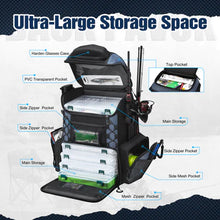 Load image into Gallery viewer, Piscifun Large Tackle Bag w/ 4 Tackle Boxes