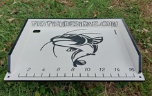 Load image into Gallery viewer, Fat Fish Designz 12x18 Cutting Board Master Cat Logo