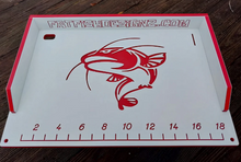 Load image into Gallery viewer, Fat Fish Designz 12x18 Cutting Board Master Cat Logo