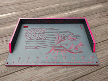 Load image into Gallery viewer, Cutting Board w/ Freedom Fish Design (ruler optional)
