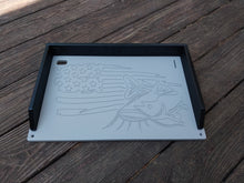 Load image into Gallery viewer, Cutting Board w/ Freedom Fish Design (ruler optional)