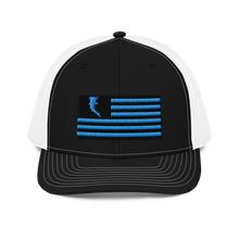 Load image into Gallery viewer, Flag Embroidered Car. Blue (Snapback)
