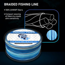 Load image into Gallery viewer, Reaction Tackle Braided Fishing Line - Hi-Vis Orange