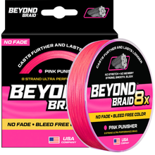 Load image into Gallery viewer, Beyond Braid Pink Punisher 8X No Fade - Ultra Performance 8 Strand