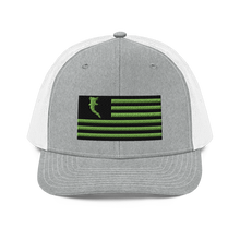 Load image into Gallery viewer, Flag Embroidered Neon Green (Snapback)