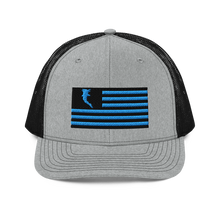 Load image into Gallery viewer, Flag Embroidered Car. Blue (Snapback)