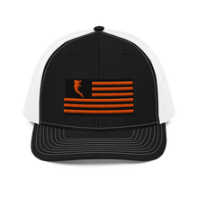 Load image into Gallery viewer, Flag Embroidered Neon Orange (Snapback)