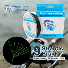 Load image into Gallery viewer, Reaction Tackle 9 Strand Braided Fishing Line