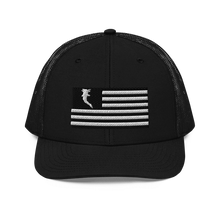 Load image into Gallery viewer, Flag Embroidered BnW (Snapback)