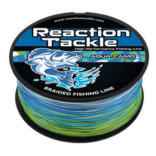 Load image into Gallery viewer, Reaction Tackle Braided Fishing Line - Aqua Camo