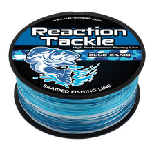 Load image into Gallery viewer, Reaction Tackle Braided Fishing Line - Blue Camo