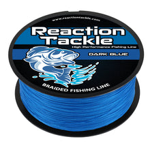 Load image into Gallery viewer, Reaction Tackle Braided Fishing Line - Dark Blue