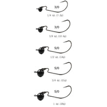 Load image into Gallery viewer, Reaction Tackle Tungsten Football/Swing Jig Heads- 3-Pack