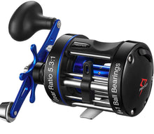 Load image into Gallery viewer, PISCIFUN® CHAOS XS 5000 Blue Round Baitcasting Reel