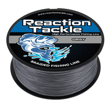 Load image into Gallery viewer, Reaction Tackle Braided Fishing Line - Gray