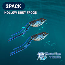 Load image into Gallery viewer, Reaction Tackle 2.5" Hollow Body Frogs / 2-Pack