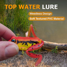 Load image into Gallery viewer, Reaction Tackle 2.25" Hollow Body Frogs with Swimming Legs (2-Pack)
