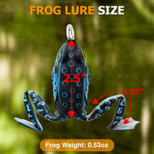 Load image into Gallery viewer, Reaction Tackle 2.25" Hollow Body Frogs with Swimming Legs (2-Pack)