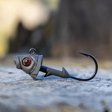 Load image into Gallery viewer, Reaction Tackle 97% Pure Tungsten Swimbait Jig with Realistic Fish Head- 5-PACK - New