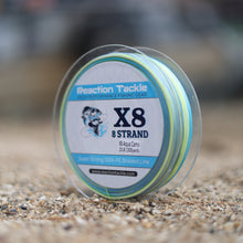 Load image into Gallery viewer, Reaction Tackle X8 Braided Fishing Line- Aqua Camo 8 Strand