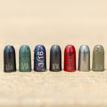 Load image into Gallery viewer, Reaction Tackle Tungsten Worm Weights / Bullet Shaped Sinkers