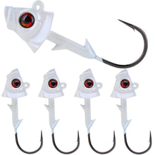 Load image into Gallery viewer, Reaction Tackle Lead Fish Head Jigs - 5-PACK - New