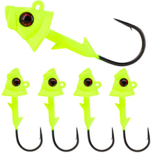 Load image into Gallery viewer, Reaction Tackle Lead Fish Head Jigs - 5-PACK - New