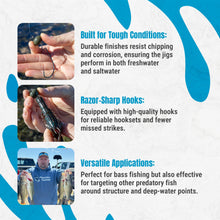 Load image into Gallery viewer, Reaction Tackle Lead Swing Football Jigs- 5-PACK - New