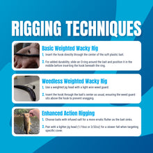 Load image into Gallery viewer, Reaction Tackle Lead Wacky Jigs- 10-PACK- Ultra Sharp - New