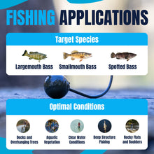 Load image into Gallery viewer, Reaction Tackle Lead Wacky Jigs- 10-PACK- Ultra Sharp - New