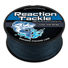 Load image into Gallery viewer, Reaction Tackle Braided Fishing Line - Low-Vis Gray