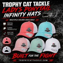 Load image into Gallery viewer, Trophy Cat Tackle Lady's Infinity PonyTail Hats