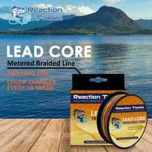 Load image into Gallery viewer, Reaction Tackle Lead Core Metered Trolling Braided Line