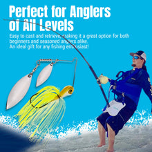 Load image into Gallery viewer, Reaction Tackle Lead Spinnerbait Jigs – 3-Pack, Double Willow Blade - New