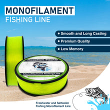 Load image into Gallery viewer, Reaction Tackle Nylon Monofilament Fishing Line 350 yard spools