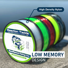 Load image into Gallery viewer, Reaction Tackle Nylon Monofilament Fishing Line 350 yard spools