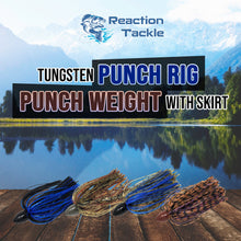 Load image into Gallery viewer, Reaction Tackle Tungsten Punch Rig/Punch Weight with Skirt