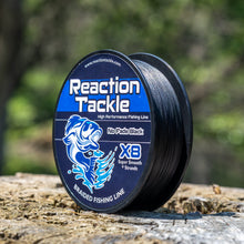Load image into Gallery viewer, Reaction Tackle X8 Braided Fishing Line - NO FADE Black 8 Strand - NEW