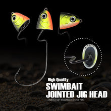 Load image into Gallery viewer, Reaction Tackle Tungsten Swing/ Swimbait Jig Heads