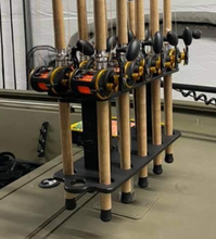 Load image into Gallery viewer, Fat Fish Designz V12 Seat Post Rod Holder (holds 12 rods)