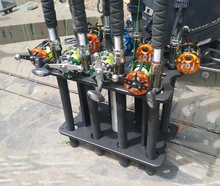 Load image into Gallery viewer, Fat Fish Designz V8 Seat Post Rod Holder (holds 8 rods)