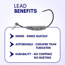 Load image into Gallery viewer, Reaction Tackle Lead Weighted Swimbait Hooks (10-PACK)