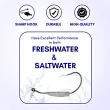 Load image into Gallery viewer, Reaction Tackle Lead Weighted Swimbait Hooks (10-PACK)