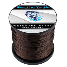 Load image into Gallery viewer, Reaction Tackle Weighted Stainless Steel Trolling Line 45LB- Premium Weighted Fishing Wire - New