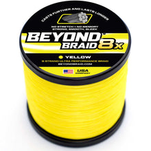 Load image into Gallery viewer, Beyond Braid 8 Strand Braided Fishing Line Series - Super Sleek & Smooth Braided Fishing Line - High Performance Fishing Line For Saltwater & Freshwater