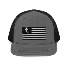 Load image into Gallery viewer, Flag Embroidered BnW (Snapback)