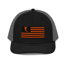 Load image into Gallery viewer, Flag Embroidered Neon Orange (Snapback)