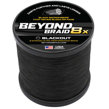 Load image into Gallery viewer, Beyond Braid Blackout 8X NO FADE BRAID - Ultra Performance 8 Strand