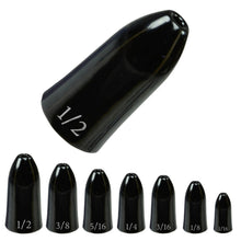 Load image into Gallery viewer, Reaction Tackle Tungsten Worm Weights / Bullet Shaped Sinkers