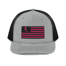 Load image into Gallery viewer, Flag Embroidered Neon Pink (Snapback)